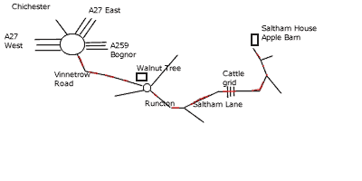 local sketch map